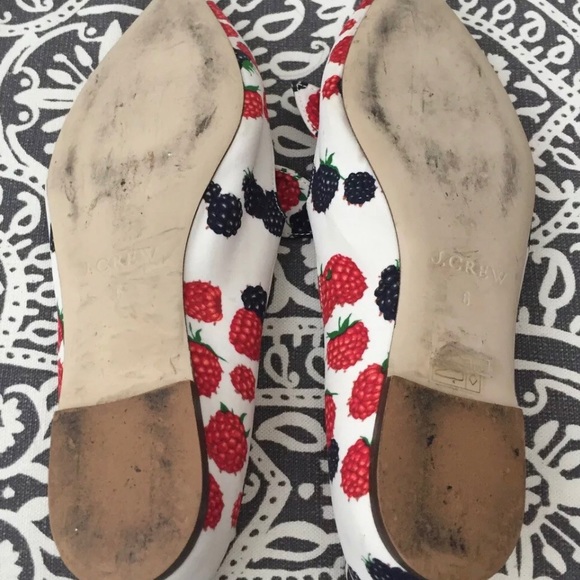 Jcrew Tie Front berry Flats - Picture 2 of 11